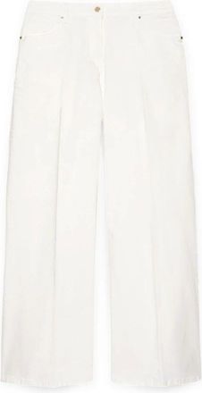 Fiorella Rubino Dames, Broeken, Wit, Maat: 4XL Katoen