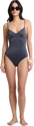 Onia Chelsea One-Piece Swimsuit in Noir Navy at Nordstrom, Size X-Large
