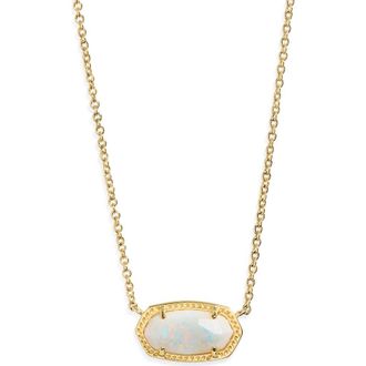 Kendra Scott Elisa Necklace in White Kyocera Opal at Nordstrom