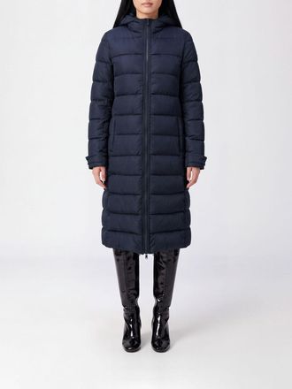Aspesi Long Water-Repellent Quilted Nylon Down Jacket with Hood