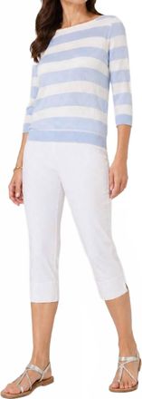 Joseph Ribkoff Pull On Capri In White