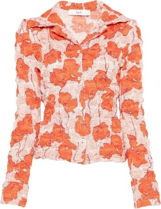 S&eacute;fr Erin Shirt - Dames - Overhemden - Veelkleurig - S - Leer - Overhemden