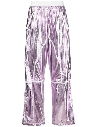 Tom Ford Pantaloni sportivi lamé - Viola