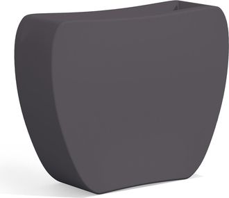 Monacis Maceta Macetero De Resina 100x31 Cm Para Jard&iacute;n Balcon De Exterior Mod. Heart Antracita