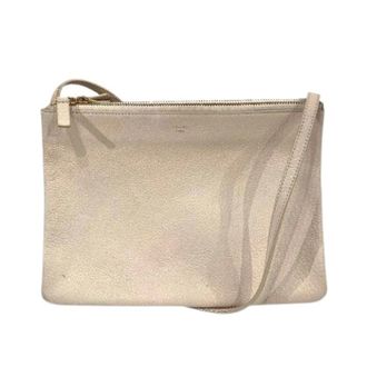 Celine Pre-owned Cross Body Bags, female, Beige, Size: ONE SIZE Pre-owned Trio PVC Shoulder Bag