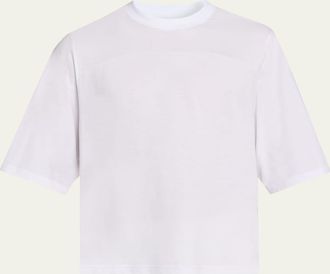 Mordecai Mens Cotton Jersey Foulard-Print Crewneck T-Shirt