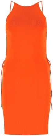 Bottega Veneta Orange Stretch Viscose Blend Dress