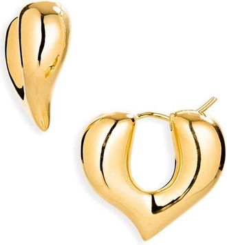 Missoma Medium Molten Heart Hoop Earrings in Gold at Nordstrom