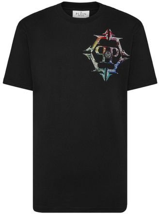 Philipp Plein T-shirt con applicazione - Nero