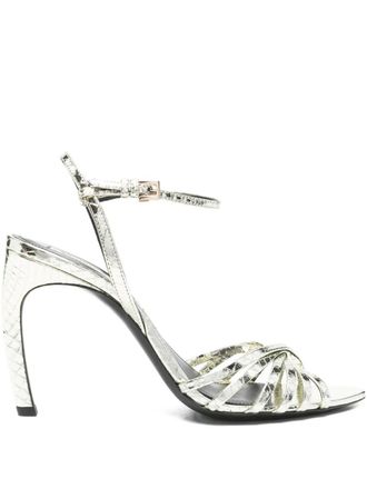 Victoria Beckham Sandali con cinturino alla caviglia 100mm - Oro