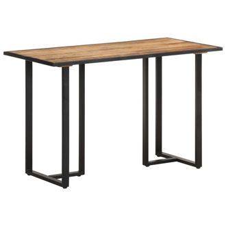 vidaXL Vidaxl - Mesa De Comedor De Madera Maciza De Mango Rugosa 120 Cm
