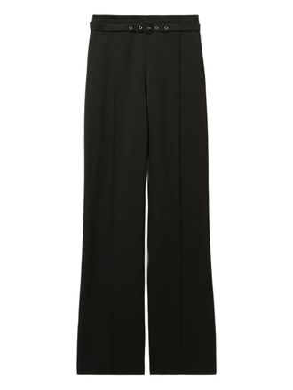 Claudie Pierlot belted side-slit trousers - Black