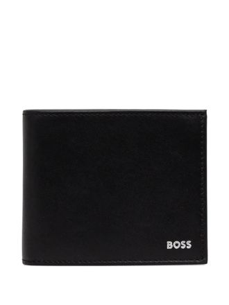 BOSS leather bi-fold wallet - men - Calf Leather - One Size - Black
