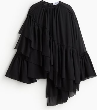 H&M Chiffonbluse - Schwarz