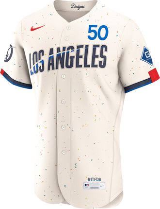 Nike Mookie Betts Los Angeles Dodgers City Connect Nike Mens MLB Authentic Jersey in Brown | 8900LDC1LD9-S3J