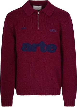 Arte Heren, Truien, Rood, Maat: XL Wol