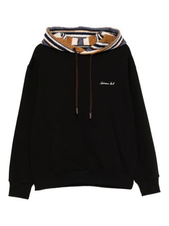Andersson Bell logo-embroidered hoodie - men - Cotton - S - Black