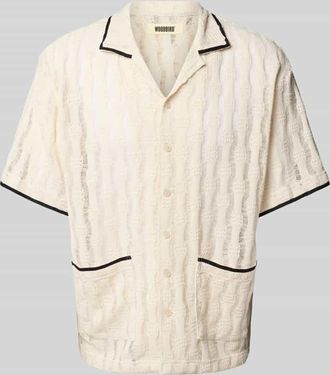Woodbird Freizeithemd mit Knopfleiste Modell Sunny in Offwhite, Gr&ouml;&szlig;e XL