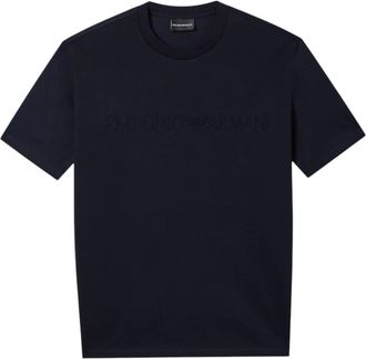 Emporio Armani Black Logo Crew Neck T-Shirt