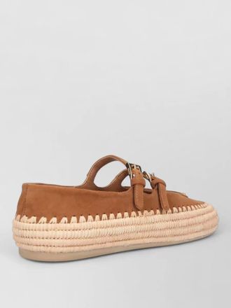Prada ballet espadrilles round toe sole