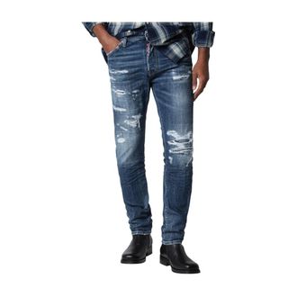 Dsquared2 Slim-fit Jeans, male, Blue, Size: XL Teddy Jeans