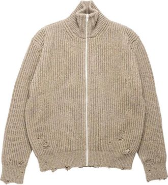 Maison Margiela Cardigan con applicazione - Toni neutri