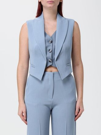 Hanita Single-Breasted Tailored Waistcoat with Peak Lapels and Asymmetrical Hem