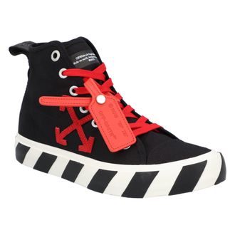 Off-white Mens Vulcanized Hi Black Red Canvas - Size EU 42