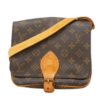 Louis Vuitton Pre-owned Cross Body Bags, female, Brown, Size: ONE SIZE Pre-owned Cartouchiere MM Shoulder Bag