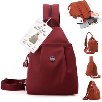 Generic 3 in 1 Anti-Theft Travel Tote Bag, 2026 Upgraded Fabric Multi Compartment Oxford Waterproof 2-Way Commuter Bag for Women (G)