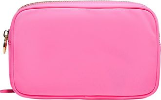 Stoney Clover Lane Double Zip Nylon Pouch in Bubblegum at Nordstrom