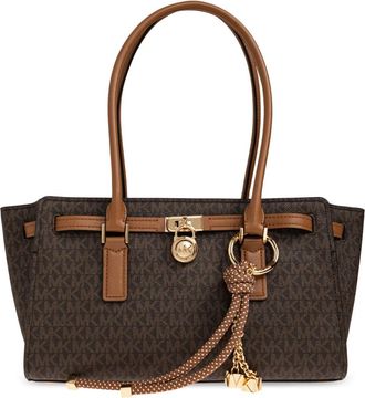 Michael Kors Hamilton Moderne Schoudertas - Dames - Schoudertassen - Bruin - ONE Size - Leer - Tassen