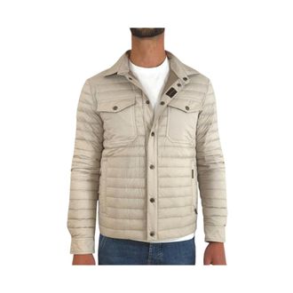 Moorer Heren, Jassen, Beige, Maat: S Polyamide