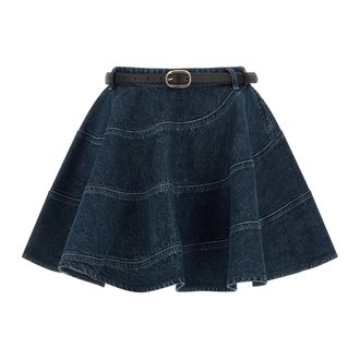 Self Portrait Dames, Rokken, Blauw, Maat: XS Denim