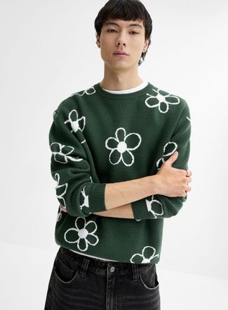 Djab Mens Jacquard pattern sweater