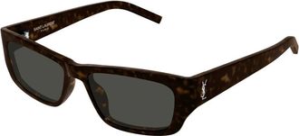 Saint Laurent SL M182 Jazz Zonnebril - Dames - Zonnebrillen - Bruin - 54 MM - Accessoires