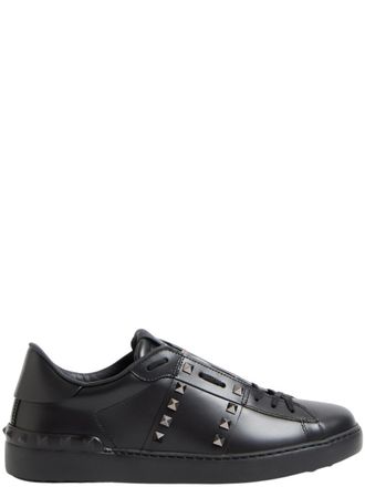 Valentino Garavani Black Rockstud Untitled Sneakers