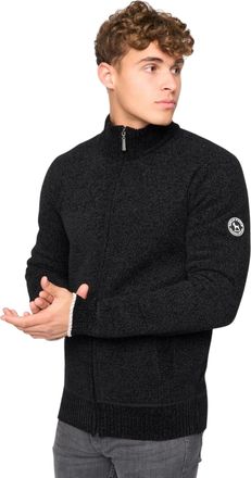 Bewley & Ritch Mens Gladstone Knitted Funnel Neck Sweatshirt (L) (Grey)