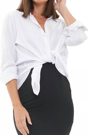 Ripe Clara Relaxed Shirt In White