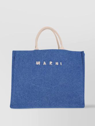 Marni museo large cotton tote bag