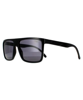 Carrera Rectangle Mens Black Grey Sunglasses - One Size