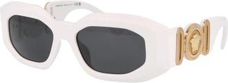 Versace Stijlvolle zonnebril met model 0Ve 4425U - Heren - Zonnebrillen - Wit - 54 MM - Accessoires