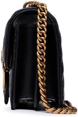 Pinko Nappa Leather Crossbody Bag - Black