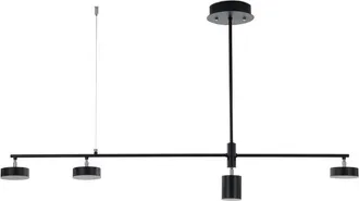 Oresteluchetta Lámpara de araña de aluminio negro cm. L.120 p.10 h.70