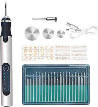 OEM Bol&iacute;grafo De Grabado El&eacute;ctrico, Herramienta De Grabado Para Bricolaje, Herramienta De Grabado Multifunci&oacute;n Inal&aacute;mbrica, Mini Bol&iacute;grafo De Grabado Para