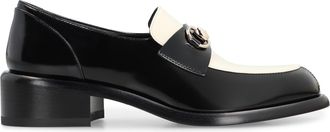 Gucci Womens Patent Leather Moccasins Black Calfskin Loafers