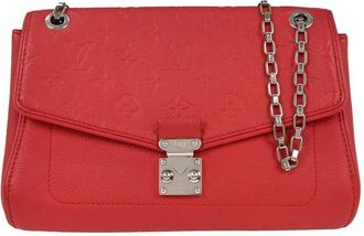 Louis Vuitton Saint Germain Monogram Empreinte Leather Pink Leather Handbag (Pre-Owned)