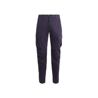 C.P. Company Slim-fit Trousers, male, Blue, Size: 2XL Stretch Satin Cargo Pants