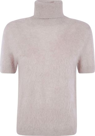 Seventy Sweater Short Sleeves Cashmere Turtle Neck