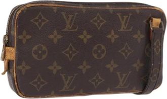 Louis Vuitton Pre-owned Vintage Cross Body Bag - Dames - Vintage Schoudertas - Bruin - ONE Size - Leer - Vintage